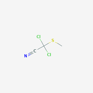 Dichloro(methylsulfanyl)acetonitrile