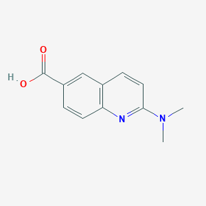 molecular formula C12H12N2O2 B1453872 2-(Dimethylamino)quinoline-6-carboxylic acid CAS No. 958333-03-4