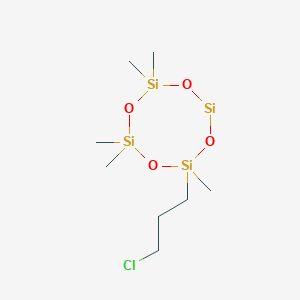 molecular formula C8H21ClO4Si4 B14538754 CID 78065462 