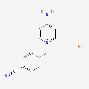 Pyridinium, 4-amino-1-[(4-cyanophenyl)methyl]-, bromide