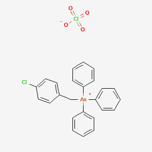 [(4-Chlorophenyl)methyl](triphenyl)arsanium perchlorate