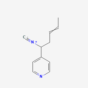 4-(1-Isocyanopent-3-en-1-yl)pyridine