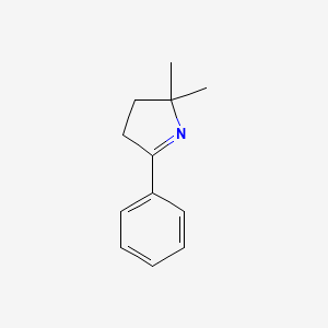 2H-Pyrrole, 3,4-dihydro-2,2-dimethyl-5-phenyl-