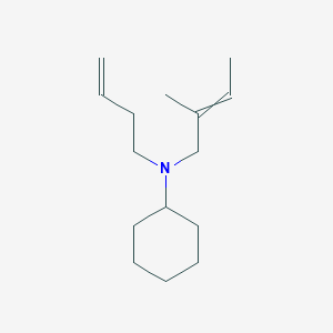 N-(But-3-en-1-yl)-N-(2-methylbut-2-en-1-yl)cyclohexanamine