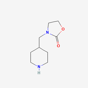 B1453895 3-(Piperidin-4-ylmethyl)oxazolidin-2-one CAS No. 753447-66-4