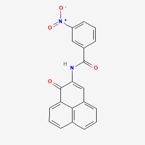 3-Nitro-N-(1-oxo-1H-phenalen-2-YL)benzamide