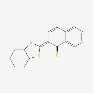 1(2H)-Naphthalenethione, 2-(hexahydro-1,3-benzodithiol-2-ylidene)-