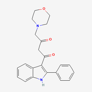 1,3-Butanedione, 4-(4-morpholinyl)-1-(2-phenyl-1H-indol-3-yl)-