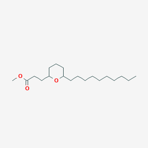 Methyl 3-(6-decyloxan-2-YL)propanoate