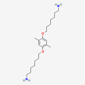 7,7'-[(2,5-Dimethyl-1,4-phenylene)bis(oxy)]di(heptan-1-amine)