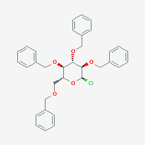 molecular formula C34H35ClO5 B014539 2,3,4,6-四-O-苄基-α-D-吡喃葡萄糖基氯 CAS No. 25320-59-6
