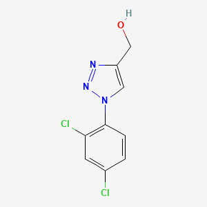 molecular formula C9H7Cl2N3O B1453901 [1-(2,4-二氯苯基)-1H-1,2,3-三唑-4-基]甲醇 CAS No. 1248381-95-4