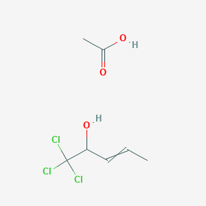 Acetic acid;1,1,1-trichloropent-3-en-2-ol