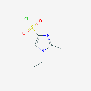 molecular formula C6H9ClN2O2S B1453902 1-乙基-2-甲基-1H-咪唑-4-磺酰氯 CAS No. 1344296-01-0