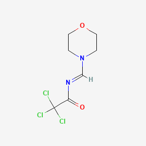 molecular formula C7H9Cl3N2O2 B14539114 Acetamide, 2,2,2-trichloro-N-(4-morpholinylmethylene)- CAS No. 62026-63-5