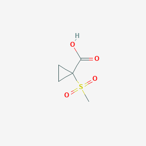 molecular formula C5H8O4S B1453913 1-Methanesulfonylcyclopropane-1-carboxylic acid CAS No. 1249197-58-7