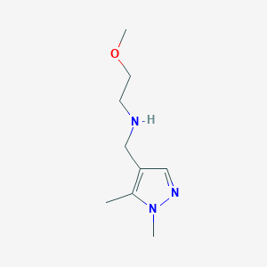 molecular formula C9H17N3O B1453917 [(1,5-dimethyl-1H-pyrazol-4-yl)methyl](2-methoxyethyl)amine CAS No. 1177344-94-3