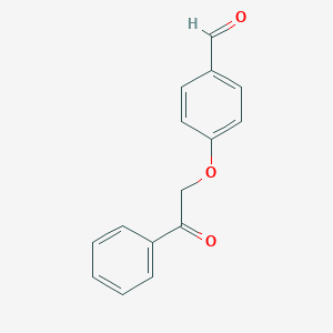 molecular formula C15H12O3 B145392 4-(2-Oxo-2-phenylethoxy)benzaldehyde CAS No. 139484-40-5