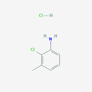 molecular formula C7H9Cl2N B14539207 Benzenamine, 2-chloro-3-methyl-, hydrochloride CAS No. 62224-70-8