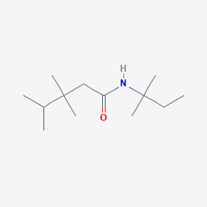 3,3,4-Trimethyl-N-(2-methylbutan-2-yl)pentanamide