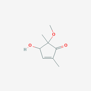 4-Hydroxy-5-methoxy-2,5-dimethylcyclopent-2-en-1-one