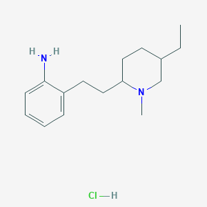 2-[2-(5-Ethyl-1-methylpiperidin-2-yl)ethyl]aniline;hydrochloride