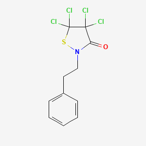 4,4,5,5-Tetrachloro-2-(2-phenylethyl)-1,2-thiazolidin-3-one