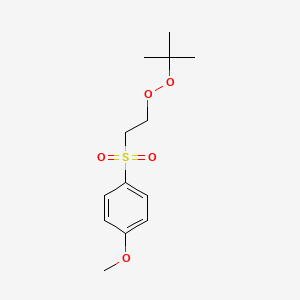 1-[2-(tert-Butylperoxy)ethanesulfonyl]-4-methoxybenzene