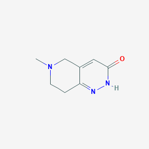 molecular formula C8H11N3O B1453935 6-甲基-5,6,7,8-四氢吡啶并[4,3-c]哒嗪-3(2H)-酮 CAS No. 1477618-54-4