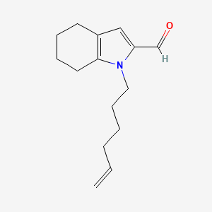 1H-Indole-2-carboxaldehyde, 1-(5-hexenyl)-4,5,6,7-tetrahydro-