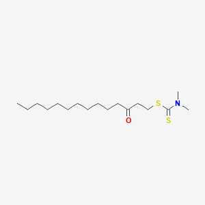 3-Oxotetradecyl dimethylcarbamodithioate