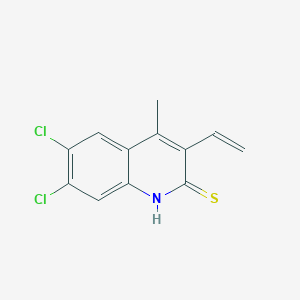 6,7-Dichloro-3-ethenyl-4-methylquinoline-2(1H)-thione