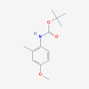 molecular formula C13H19NO3 B145394 tert-Butyl 4-Methoxy-2-methylphenylcarbamate CAS No. 129822-42-0