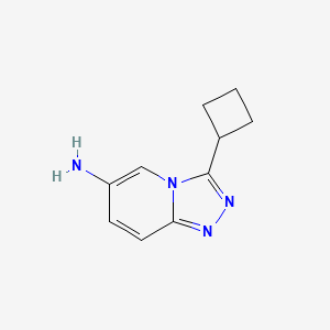 molecular formula C10H12N4 B1453942 3-Cyclobutyl-[1,2,4]triazolo[4,3-a]pyridin-6-amine CAS No. 1249001-72-6