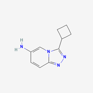 molecular formula C10H12N4 B1453942 3-Cyclobutyl-[1,2,4]triazolo[4,3-a]pyridin-6-amin CAS No. 1249001-72-6