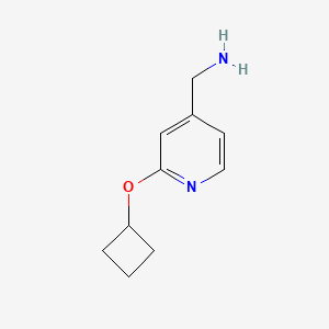 molecular formula C10H14N2O B1453943 (2-Cyclobutoxypyridin-4-yl)methanamine CAS No. 1250643-95-8