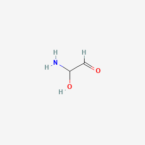 molecular formula C2H5NO2 B14539434 Amino(hydroxy)acetaldehyde CAS No. 62163-52-4