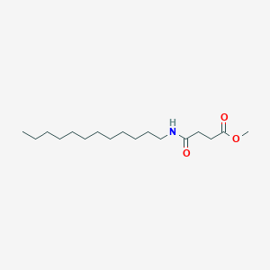 molecular formula C17H33NO3 B14539445 Butanoic acid, 4-(dodecylamino)-4-oxo-, methyl ester CAS No. 62417-25-8