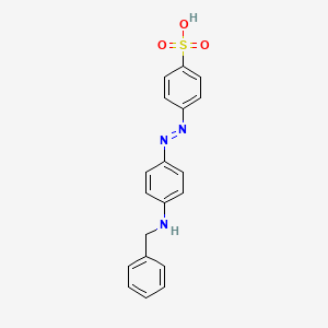 Benzenesulfonic acid, 4-[[4-[(phenylmethyl)amino]phenyl]azo]-