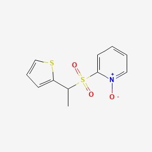 1-Oxo-2-[1-(thiophen-2-yl)ethanesulfonyl]-1lambda~5~-pyridine