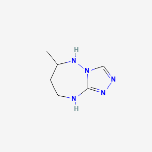 5H-1,2,4-Triazolo[4,3-b][1,2,4]triazepine, 6,7,8,9-tetrahydro-6-methyl-