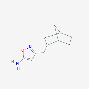B1453959 3-{Bicyclo[2.2.1]heptan-2-ylmethyl}-1,2-oxazol-5-amine CAS No. 1132830-63-7