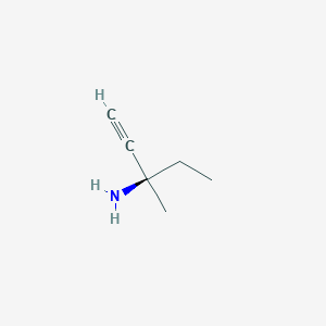 (3R)-3-methylpent-1-yn-3-amine