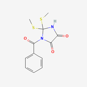 1-Benzoyl-2,2-bis(methylsulfanyl)imidazolidine-4,5-dione