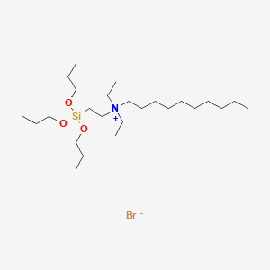 N,N-Diethyl-N-[2-(tripropoxysilyl)ethyl]decan-1-aminium bromide