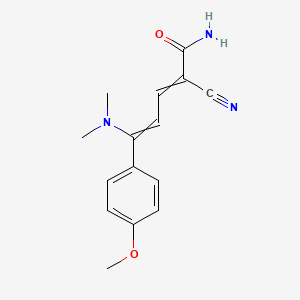 2-Cyano-5-(dimethylamino)-5-(4-methoxyphenyl)penta-2,4-dienamide