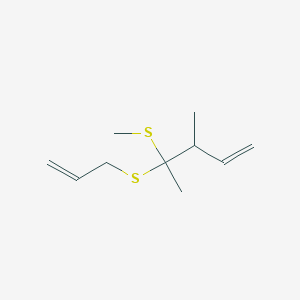 3-Methyl-4-(methylsulfanyl)-4-[(prop-2-en-1-yl)sulfanyl]pent-1-ene