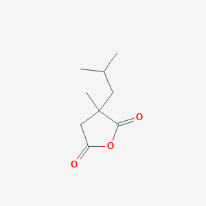 molecular formula C9H14O3 B1453970 3-甲基-3-(2-甲基丙基)氧杂环戊烷-2,5-二酮 CAS No. 1094403-53-8