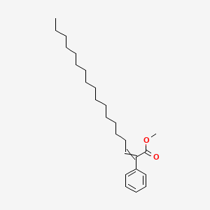 molecular formula C25H40O2 B14539754 Methyl 2-phenyloctadec-2-enoate CAS No. 62475-72-3