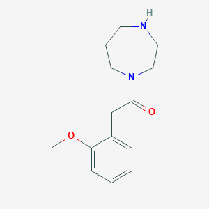 molecular formula C14H20N2O2 B1453978 1-(1,4-Diazepan-1-yl)-2-(2-methoxyphenyl)ethan-1-one CAS No. 1094240-13-7